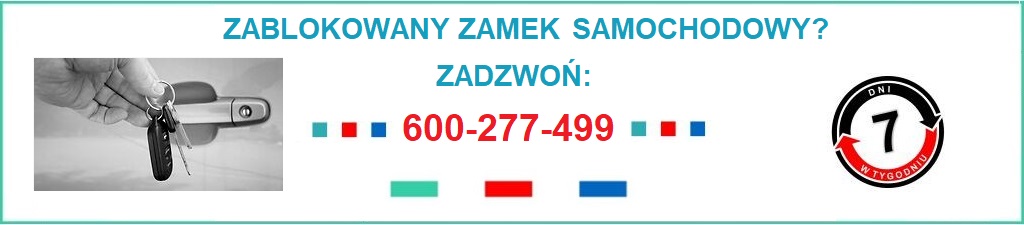 Zablokowany zamek samochodowy